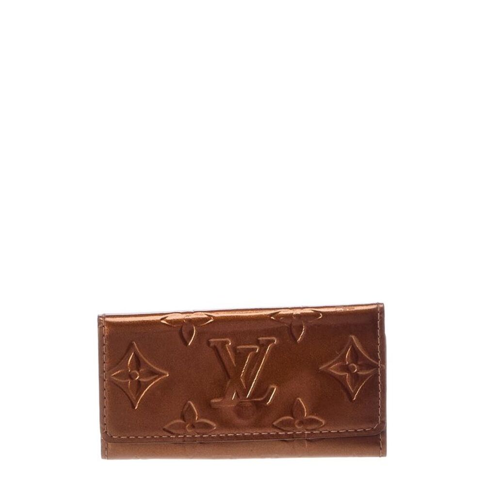 Louis Vuitton Brown Leather Lacquer Key Holder (Authentic Pre-Loved)